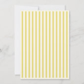 Invitation La Dolce Vita Yellow Stripes Italian Dinner Party  (Dos)