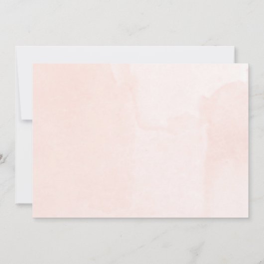 Invitation La douche douce de bébé florale rougissent verdure (Dos)