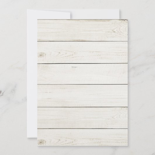 Invitation La douche rustique Bring d'avril de parapluie peut (Dos)