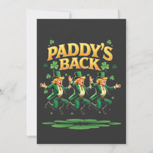 Invitation La drôle de danse de Trump pour la Saint-Patrick a