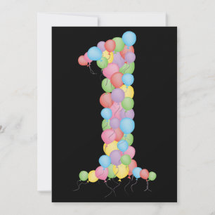 Invitation La ?ère fête d'anniversaire du bébé monte en