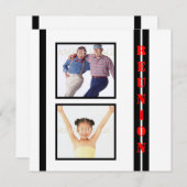 Invitation La famille noire blanche de la Réunion (Devant / Derrière)