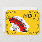 Invitation La fan espagnole accule la partie horizontale (Devant)