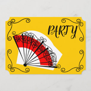 Invitation La fan espagnole accule la partie horizontale