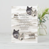 Invitation La faune canadienne (Debout devant)