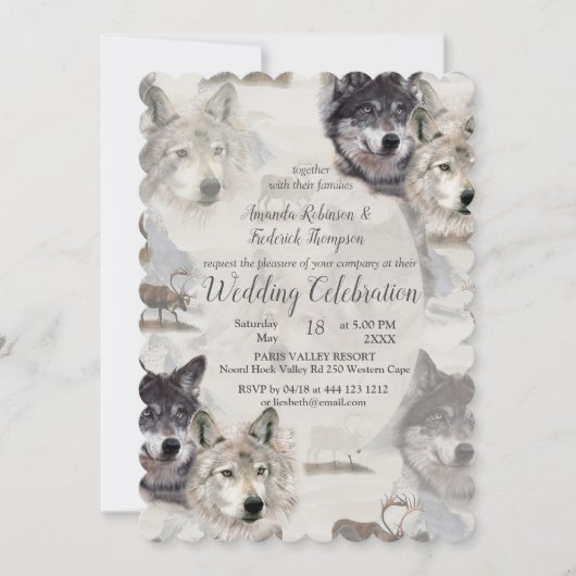 Invitation La faune canadienne (Devant)