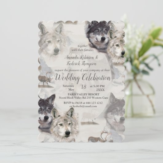 Invitation La faune canadienne (Debout devant)