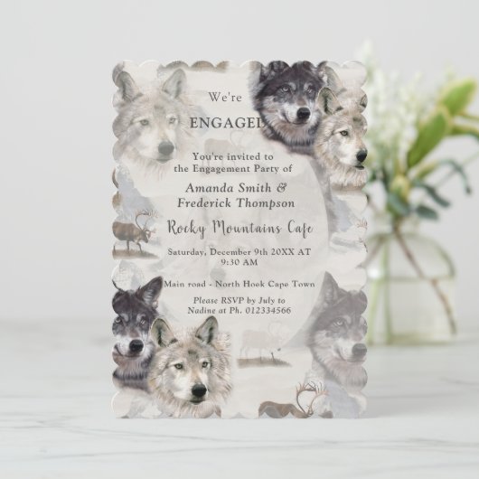 Invitation La faune canadienne (Debout devant)