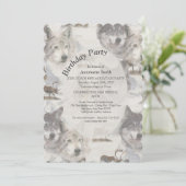 Invitation La faune canadienne (Debout devant)