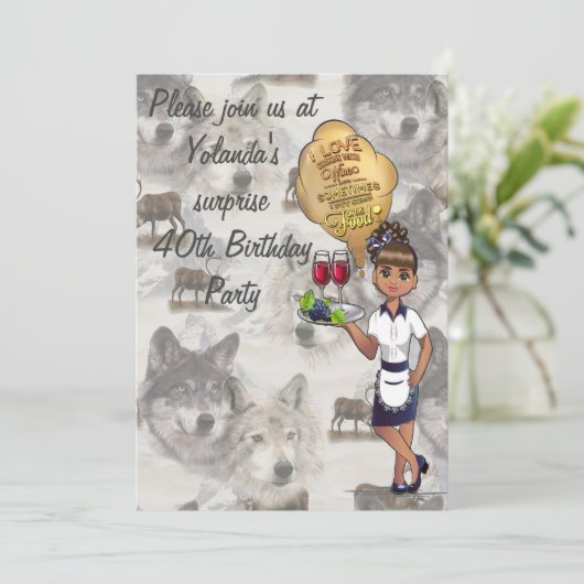 Invitation La faune canadienne (Debout devant)