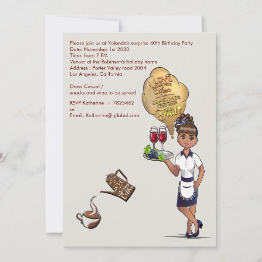 Invitation La faune canadienne (Dos)