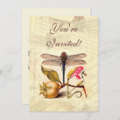 Invitation La faune de la libellule (Devant / Derrière)