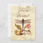 Invitation La faune de la libellule (Devant)