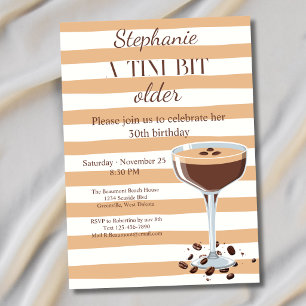 Invitation La femme est un tout petit peu plus âgée Espresso