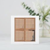 Invitation La fenêtre antique faite sur commande de Capiz (Debout devant)