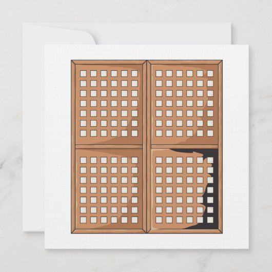 Invitation La fenêtre antique faite sur commande de Capiz (Devant)