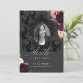 Invitation La fête "À bas mes 20 ans" (Debout devant)