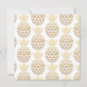 Invitation La fête comme une Fête des mariées d'ananas (Dos)