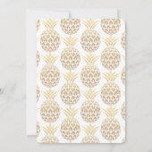 Invitation La fête comme une Fête des mariées d'ananas (Dos)