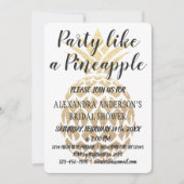 Invitation La fête comme une Fête des mariées d'ananas (Devant)