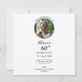 Invitation La fête d'anniversaire de Scream Munch (Dos)