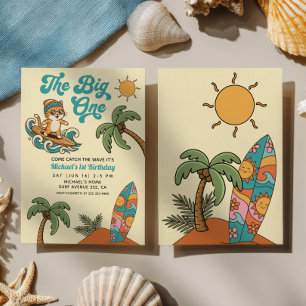 Invitation La fête d'anniversaire des 1 an du Big One Surfer