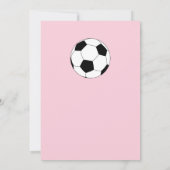 Invitation La fête d'anniversaire du football badine (Dos)