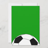 Invitation La fête d'anniversaire du football badine (Dos)