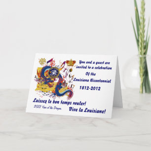 Invitation La fête d'anniversaire Louisiane importante voient