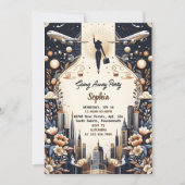 Invitation La Fête d'Au Revoir du Voyageur (Devant)