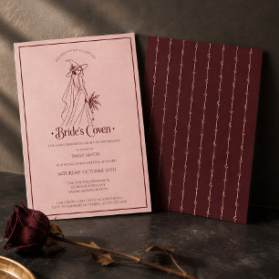 Invitation La fête de bachelorette de la mariée Coven Witch