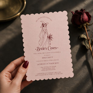 Invitation La fête de Bachelorette de la sorcière Coven de la