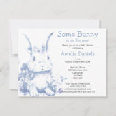 Invitation La Fête de Bébé de Some Bunny arrive (Devant)
