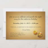 Invitation La fête de casino de Caleb DEMANDEZ-MOI DE METTRE (Dos)