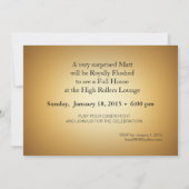 Invitation La fête de casino de Matt DEMANDEZ-MOI DE METTRE D (Dos)