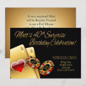 Invitation La fête de casino de Matt DEMANDEZ-MOI DE METTRE D (Devant / Derrière)