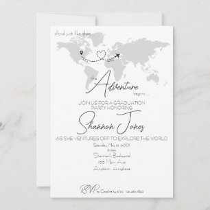 Invitation La fête de fin d'études où l'aventure commence