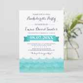 Invitation La Fête de la Bachelorette de la mer (Debout devant)