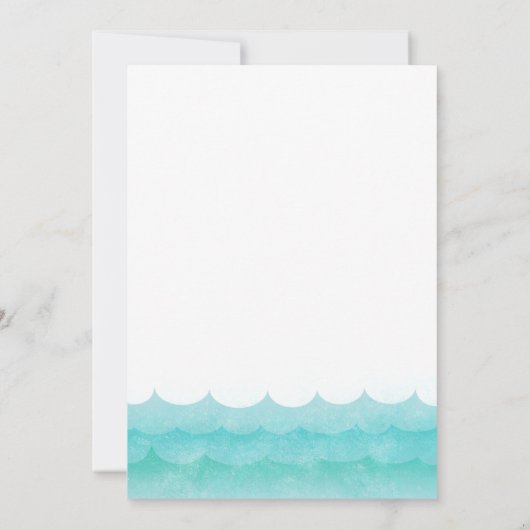 Invitation La Fête de la Bachelorette de la mer (Dos)