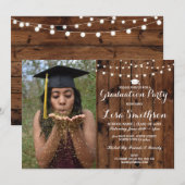 Invitation La fête de la graduation en Russie : des lumières (Devant / Derrière)