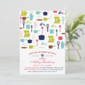 Invitation La Fête de la mariée de cuisine, stockent la (Debout devant)