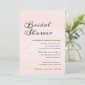 Invitation La Fête de la mariée moderne | de lavage (Debout devant)