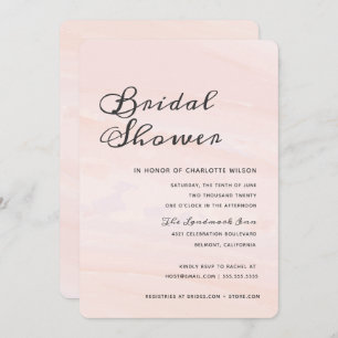 Invitation La Fête de la mariée moderne de lavage