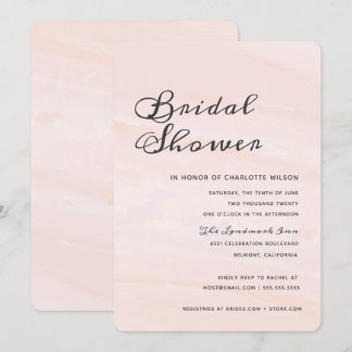 Invitation La Fête de la mariée moderne | de lavage
