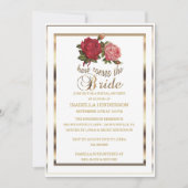 Invitation La Fête de la mariée - vient ici la jeune mariée - (Devant)