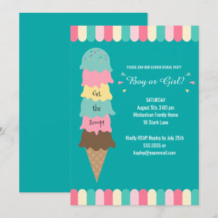 Invitation La fête de la révélation de genre Heres the Scoop