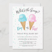 Invitation La fête de la révélation de genre Scoop (Devant)