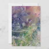 Invitation La Fête de l'mariée romantique de Gazebo et de Swi (Dos)