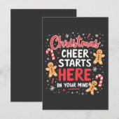 Invitation La fête de Noël commence ici la sensibilisation à (Devant / Derrière)