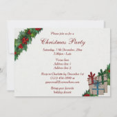 Invitation La fête de Noël de joli chien (Dos)